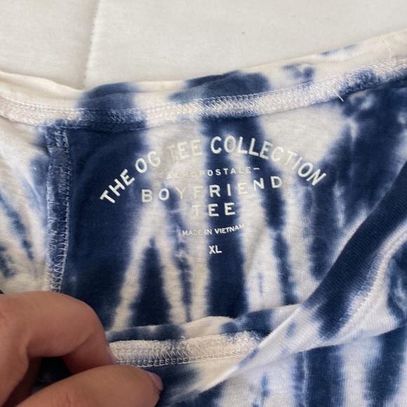 Aeropostale Boyfriend Tee (Blue Tye Die) - Picture 2 of 2